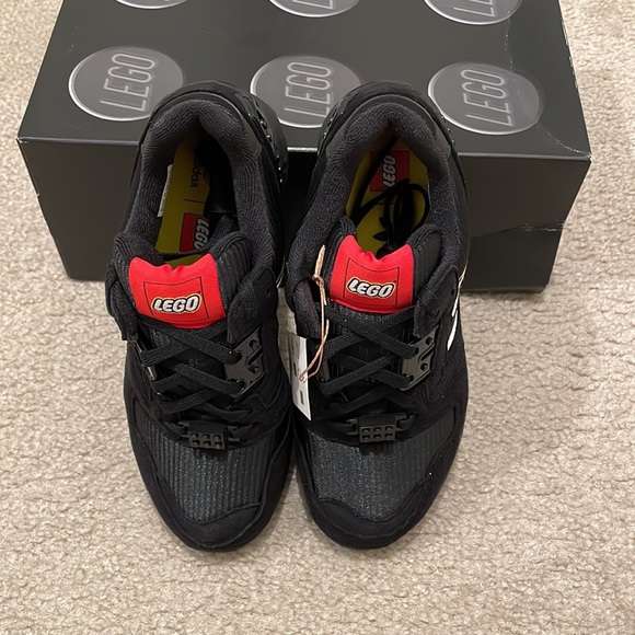 ADIDAS ZX 8000 X LEGO® black SHOES big kids size 4 brand new with box - Picture 2 of 8